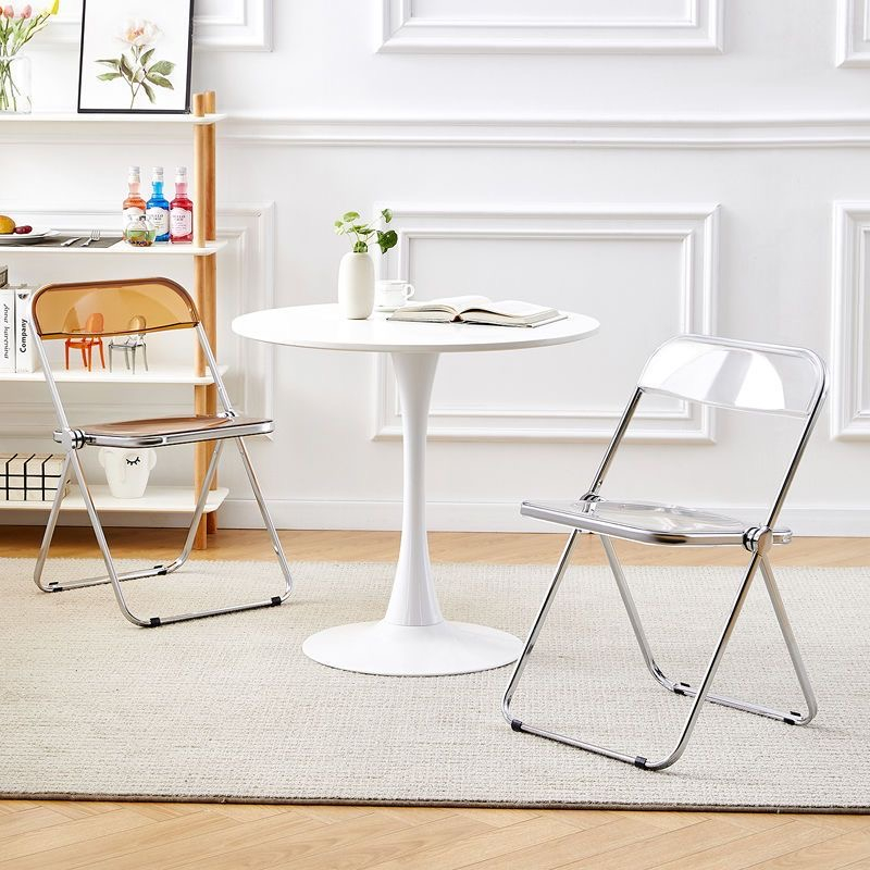 Novia Nordic Folding Chair Transparent Coffee Chair Catering Plastic ...