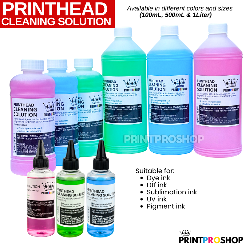 1 Liter Printhead Cleaning Solution Green for Dye ink, Dtf ink ...