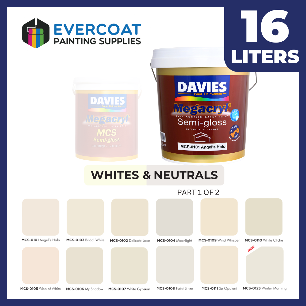 Davies Megacryl MCS Semi-Gloss, 100% Acrylic Latex, 70 Colors, Water ...