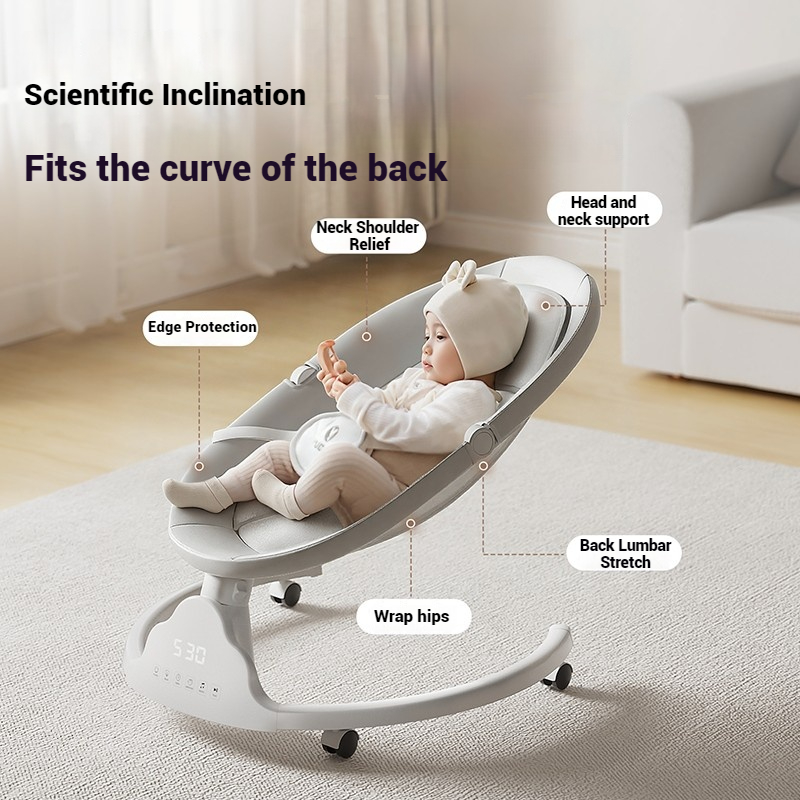 Baby Rocking Chair Electric Auto Swing Newborn Soother Infant Sleep Aid ...