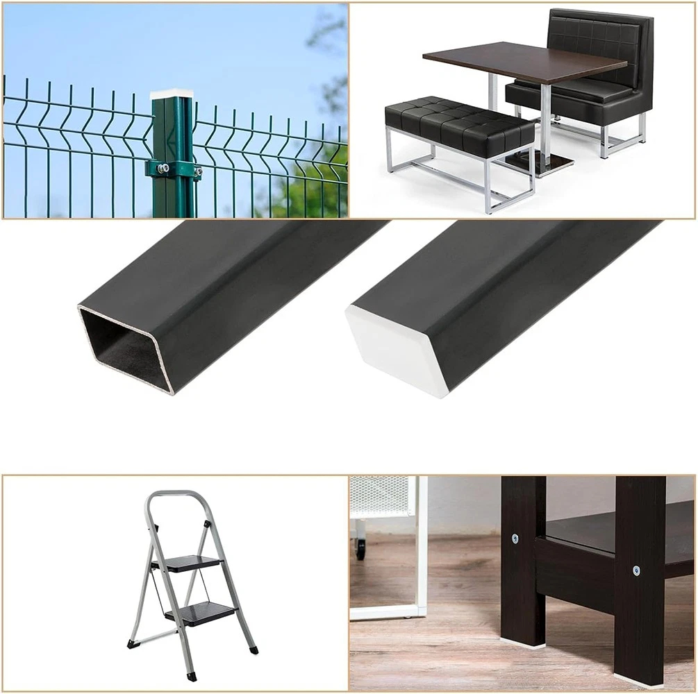 Square & Rectangle tubular end cap plastic plug chair insert plug ...