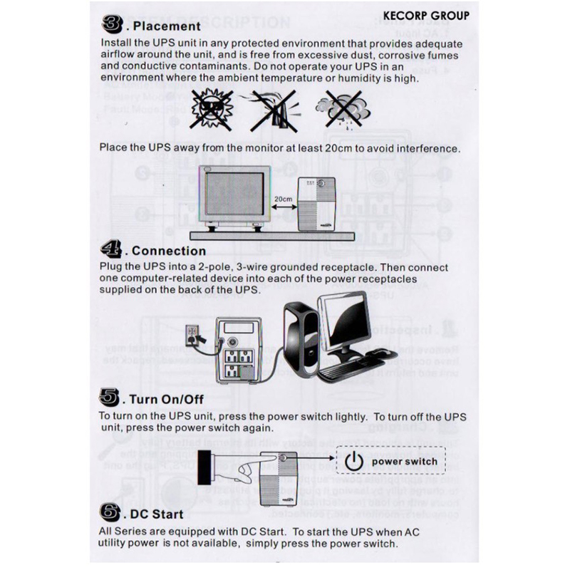 SECURE UPS 650VA/1000VA/1500VA/2000VA/3000VA Uninterruptible Power ...