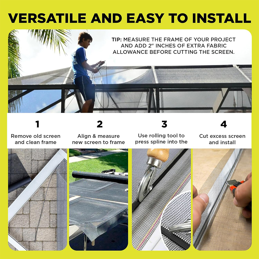 TVL 1M Fiberglass Insect Screen Windows Screen Net Screen Door ...