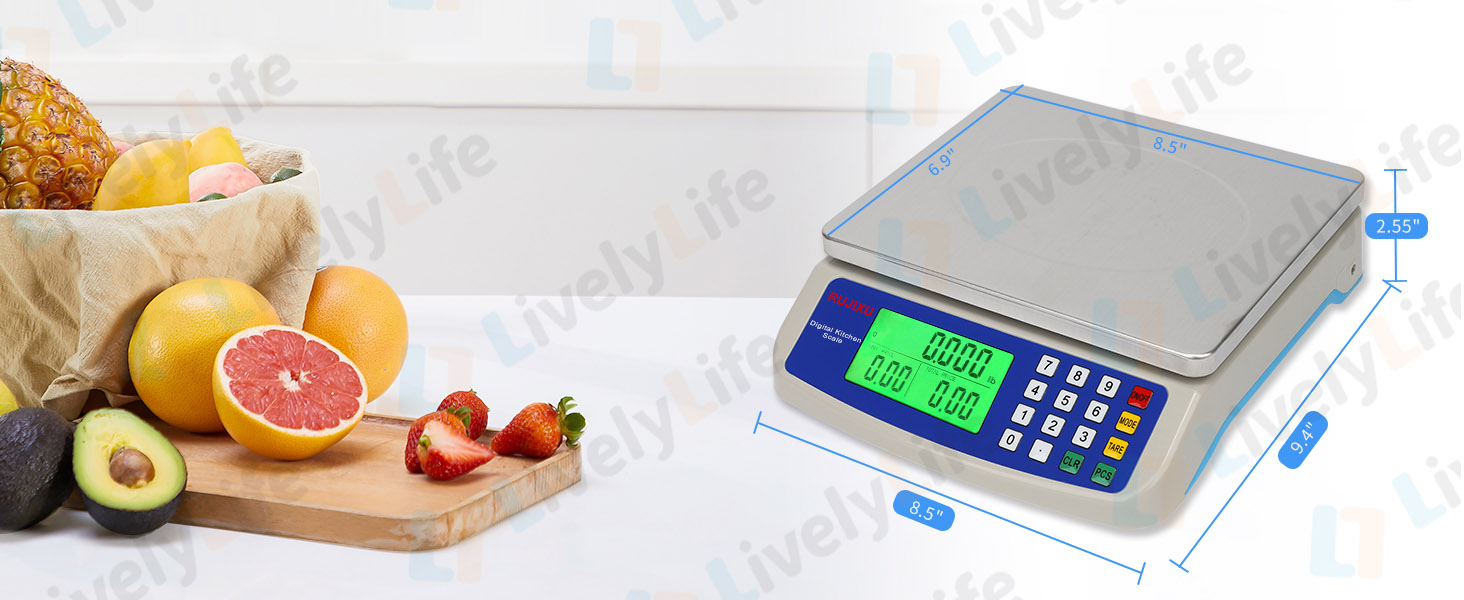 Digital Scale Weight Rechargeable Digital Price Computing Scale 50kg ...