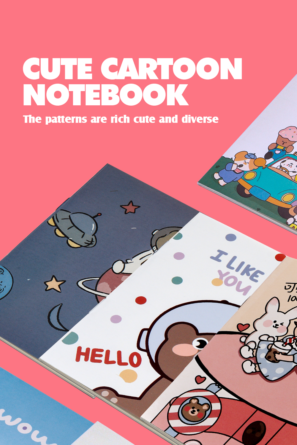 20 PCS Mini Notepad Cartoon Spring Notepad A7 16 Sheets Notebook ...