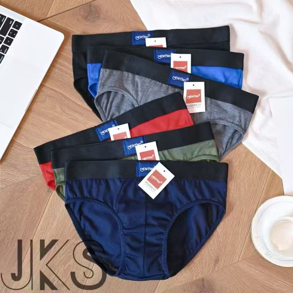 JKS COD☑️6Pieces bench body Men's 100% Cotton Brief New C.A brief ...