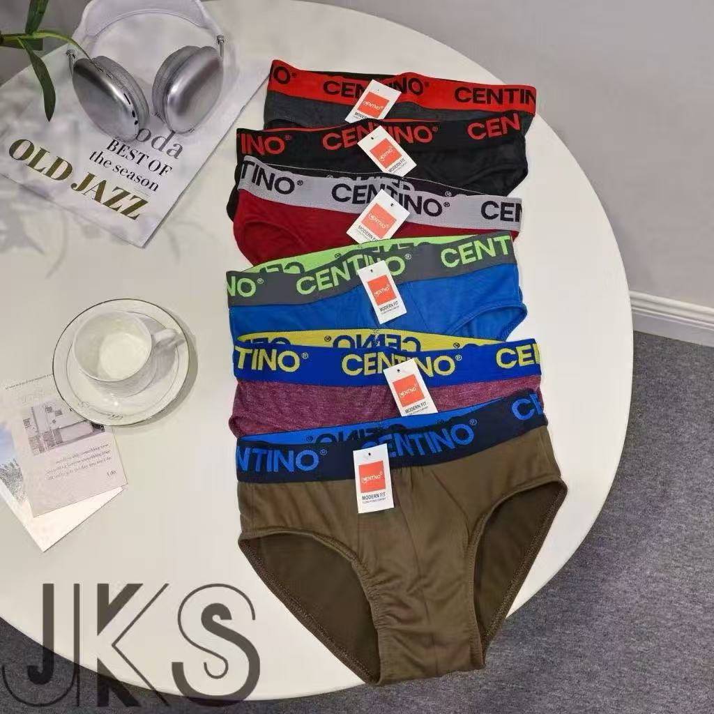 JKS COD☑️6Pieces bench body Men's 100% Cotton Brief New C.A brief ...