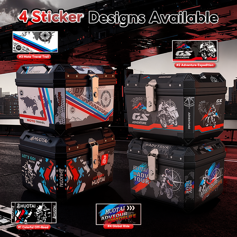 SOARFLY 38L 45L Top Box Motorcycle Aluminium Top Box 45L ALUMINIUM ...