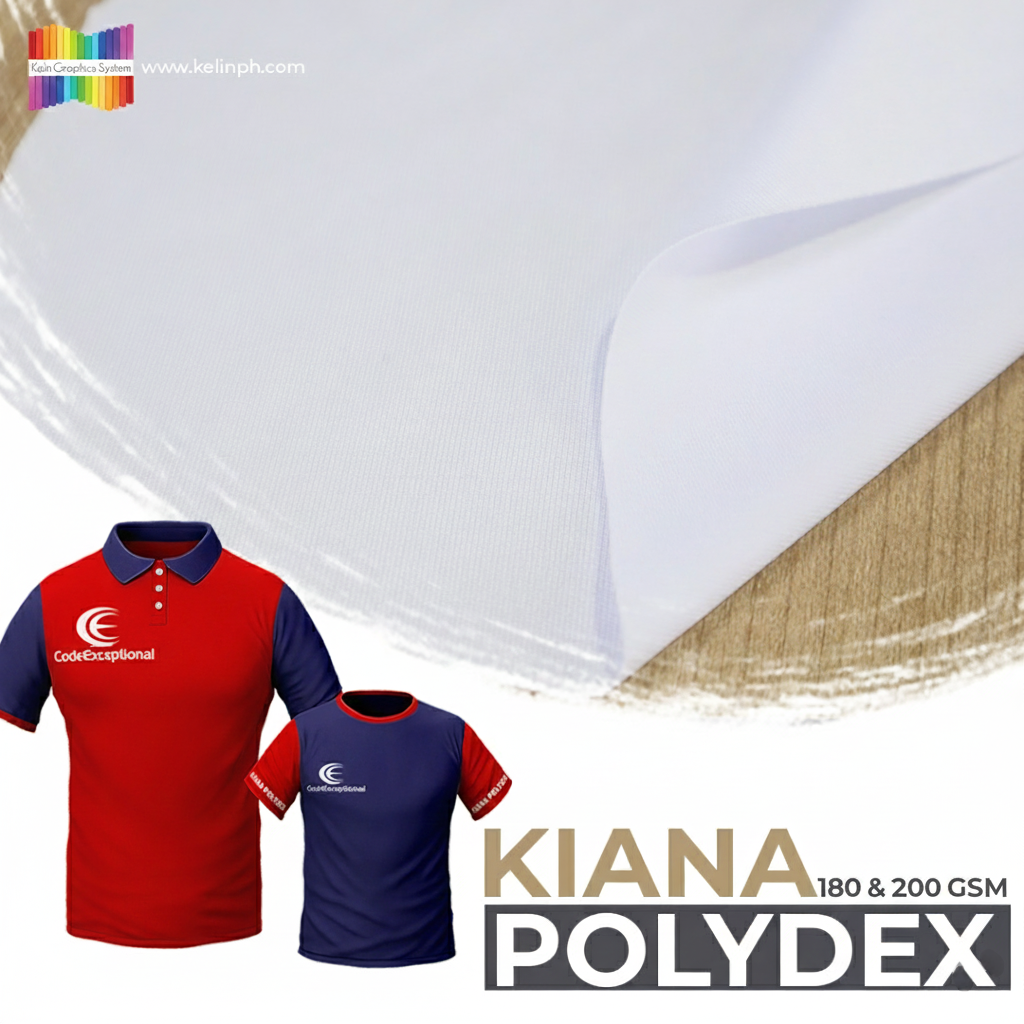 KELIN Polydex Kiana Fabric 180/190 GSM for Sublimation Printing ...