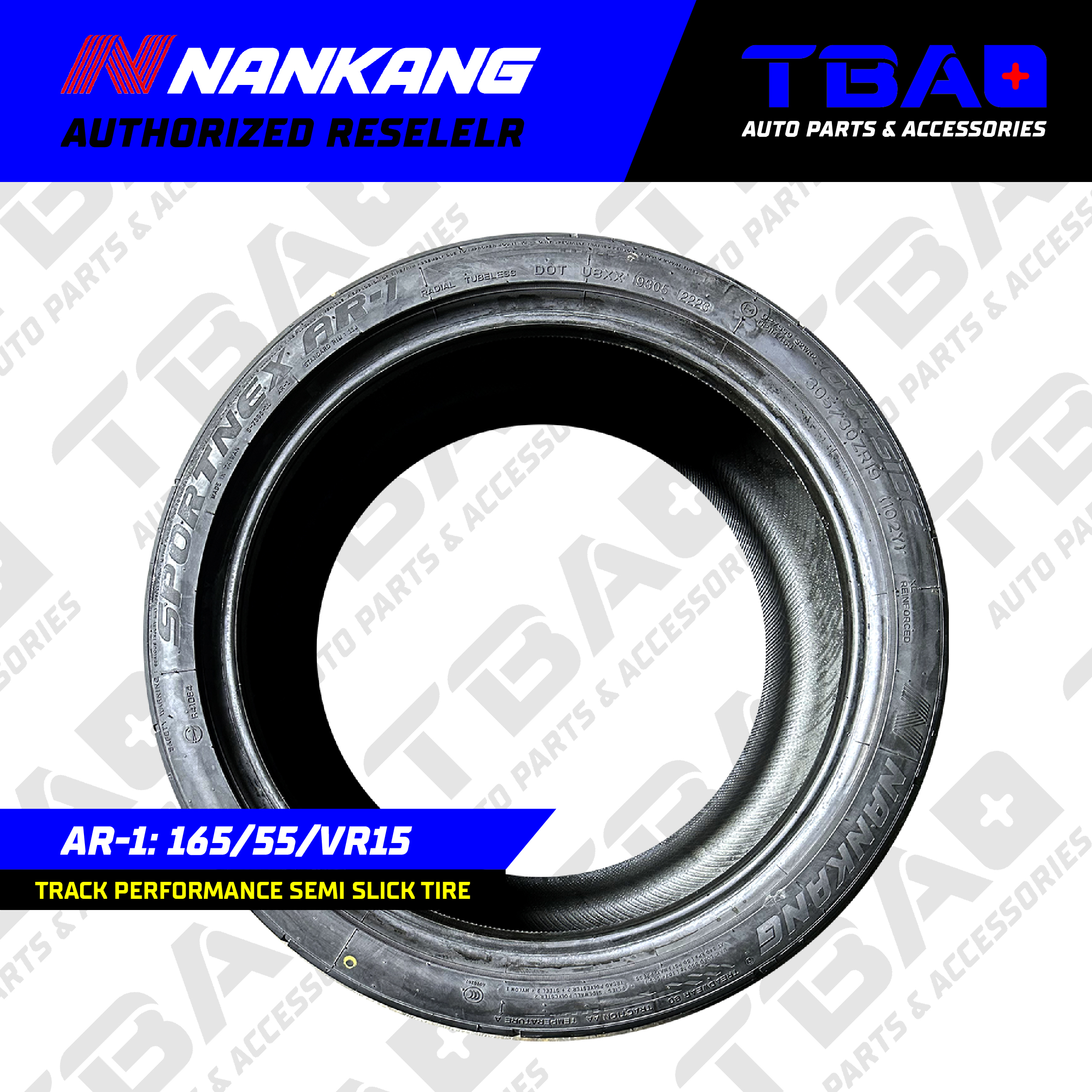 Nankang AR-1 165/55R15 Track Performance Semi Slick Tire | Shopee ...