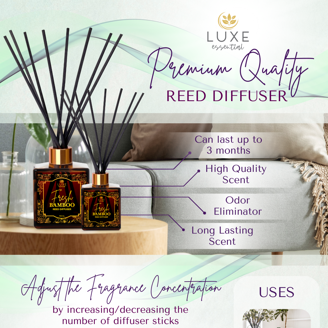 Reed Diffuser by Luxe Essential – Luxury Hotel & Spa Scents | Shopee ...