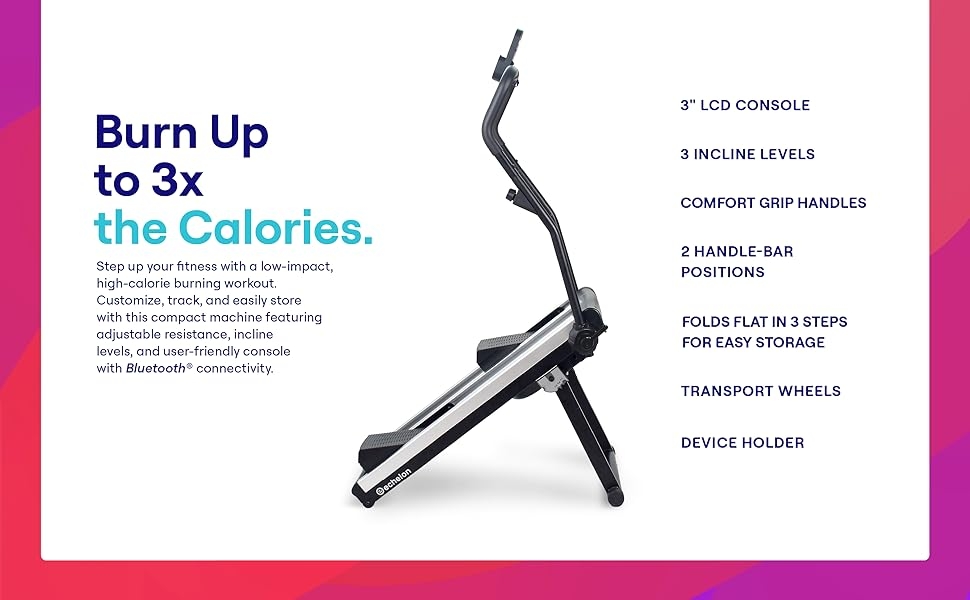 Foldable Heavy Duty Stair Stepper Climbing Exercise Machine Home ...