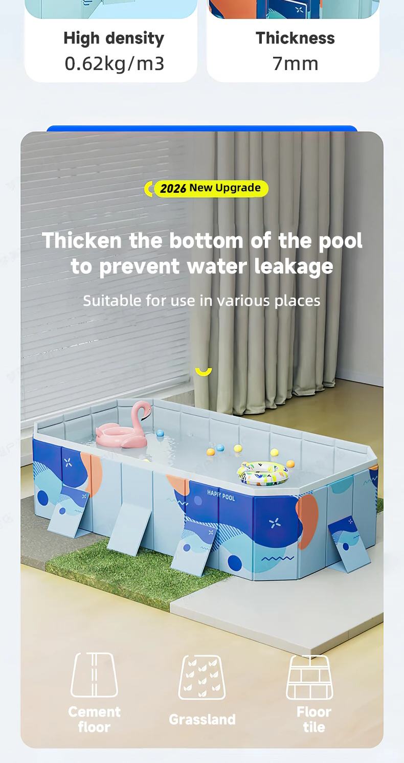 Non Inflatable No Airpump Required Swimming Pool For Family Foldable ...