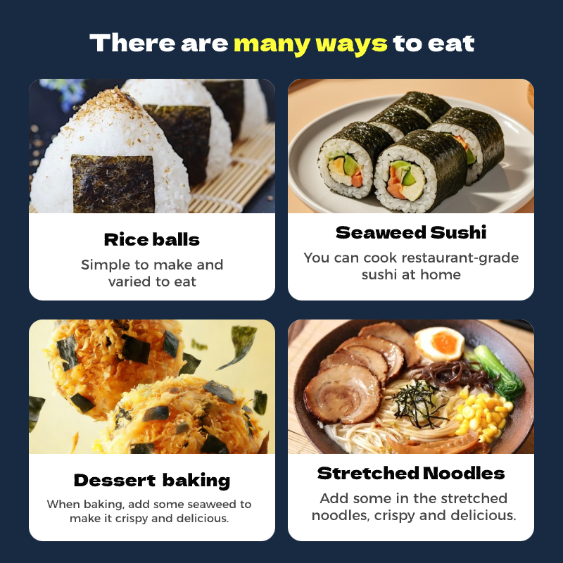 Nori Seaweed Sheet Buy 1 Take 1 Seaweed Wrapper Less salt Big Seaweed ...