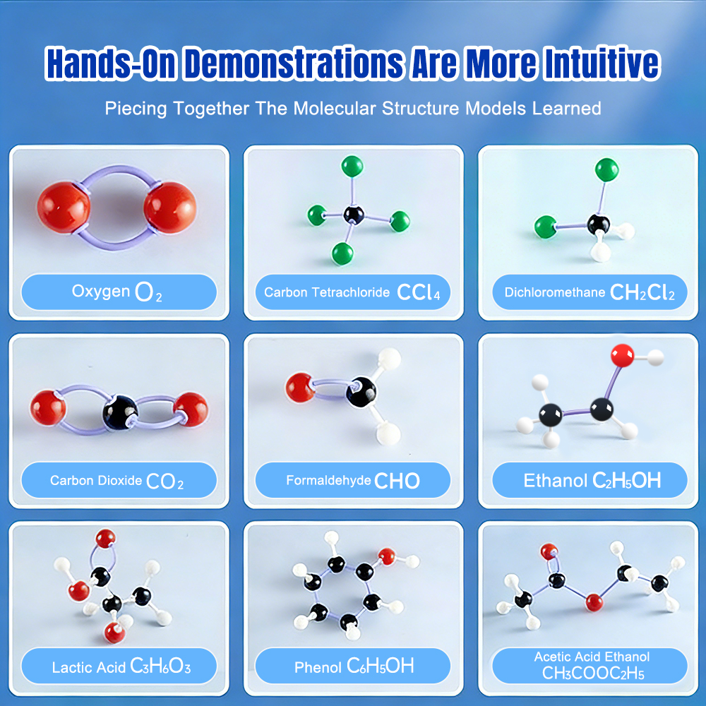 Chemical Molecular Structure Model Kit - Ball-And-Stick Model Kit VSEPR ...