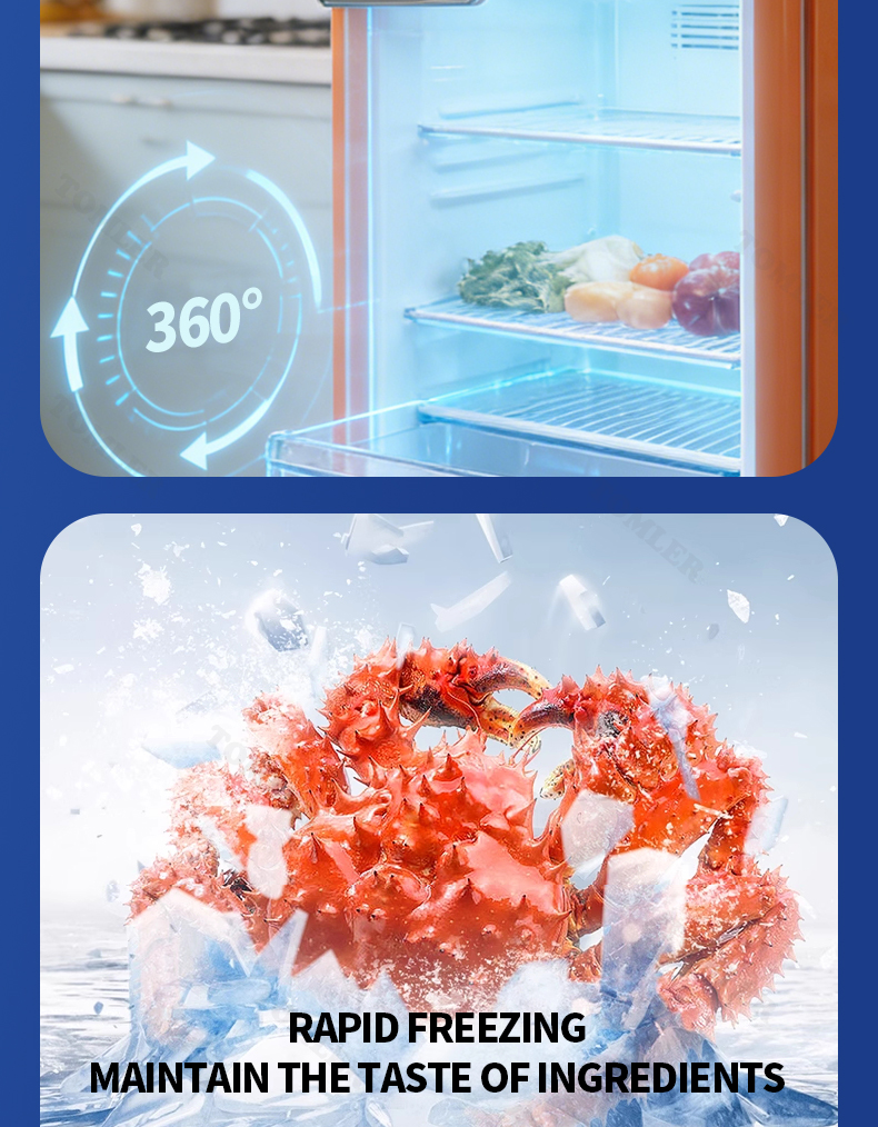 【COD】Tomler Mini Refrigerator Single Double Door 45L-72L Low Power ...