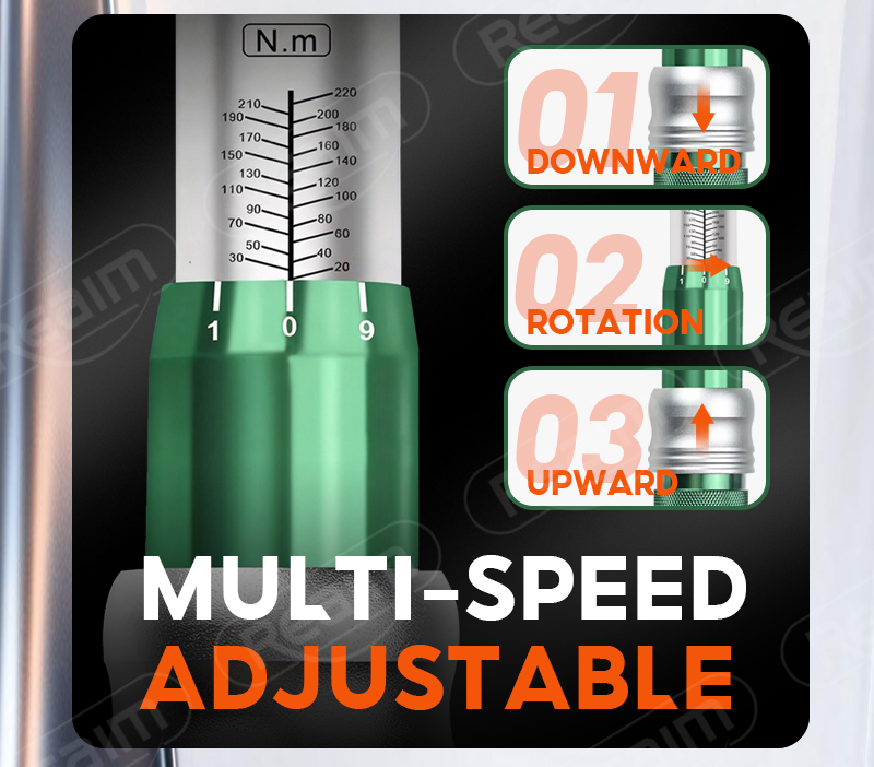 REAIM Torque Wrench 1/2'' 20-220NM 3/8'' 10-110NM Ratchet Wrench for ...