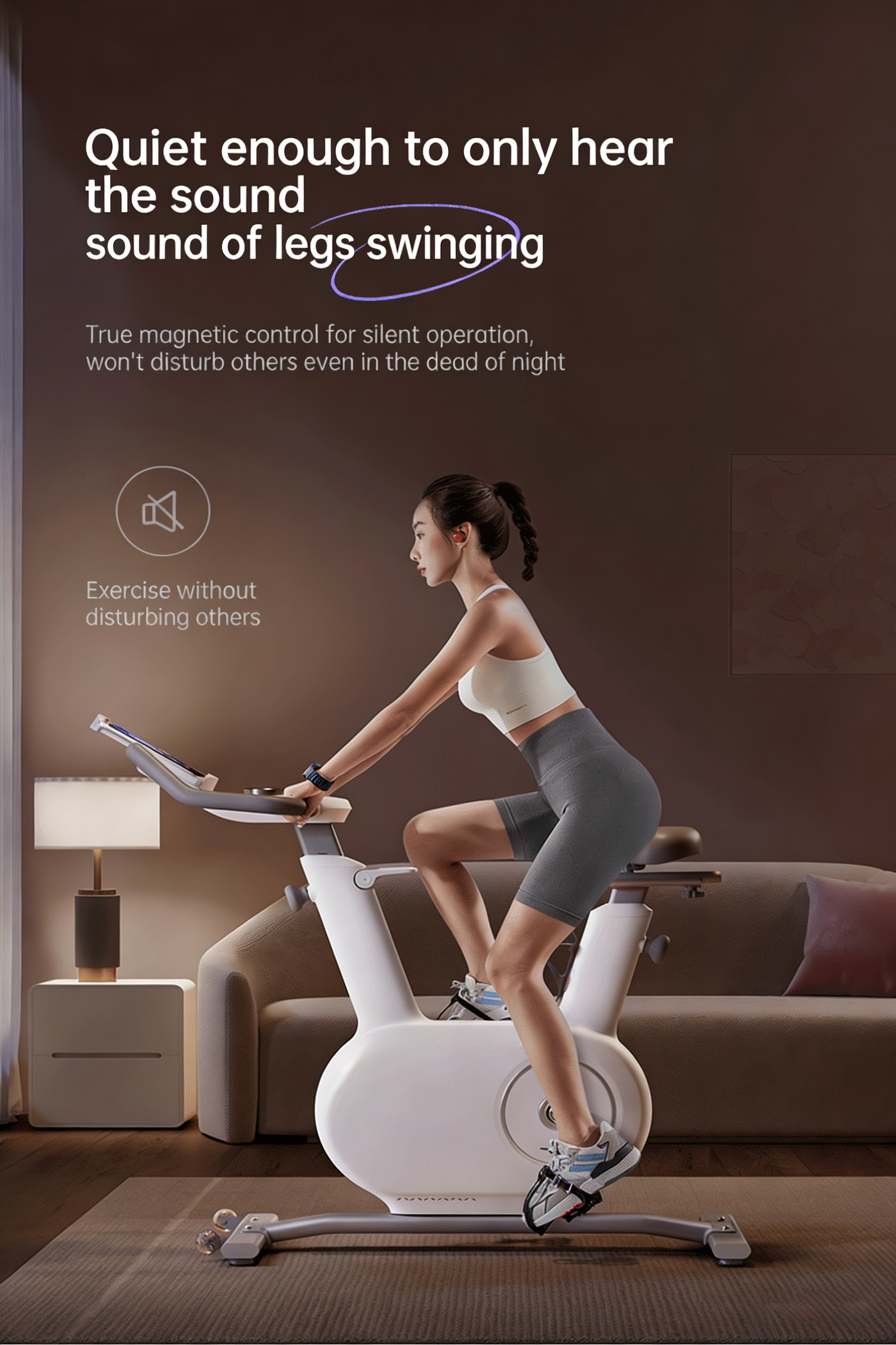 Exercise Bike Home Bike with Magnetic Control System Indoor Dynamic ...