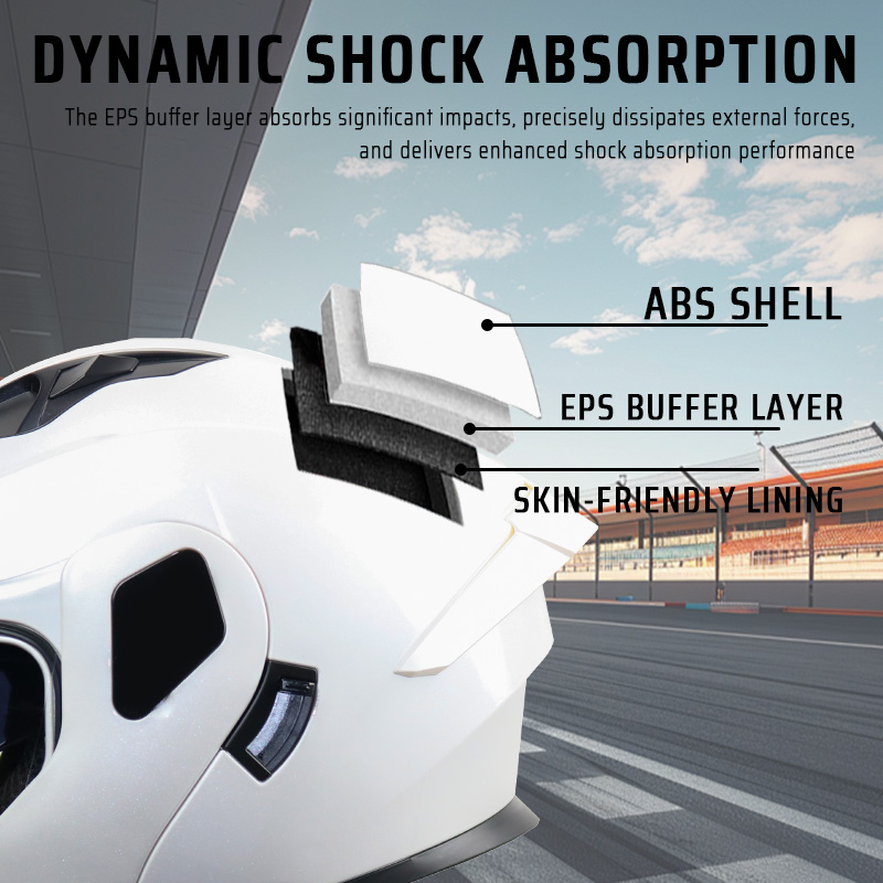【𝑭𝒍𝒊𝒑 𝑼𝒑】HNJ Modular Dual Visor Helmet Full Face Helmet for Motorcycle ...