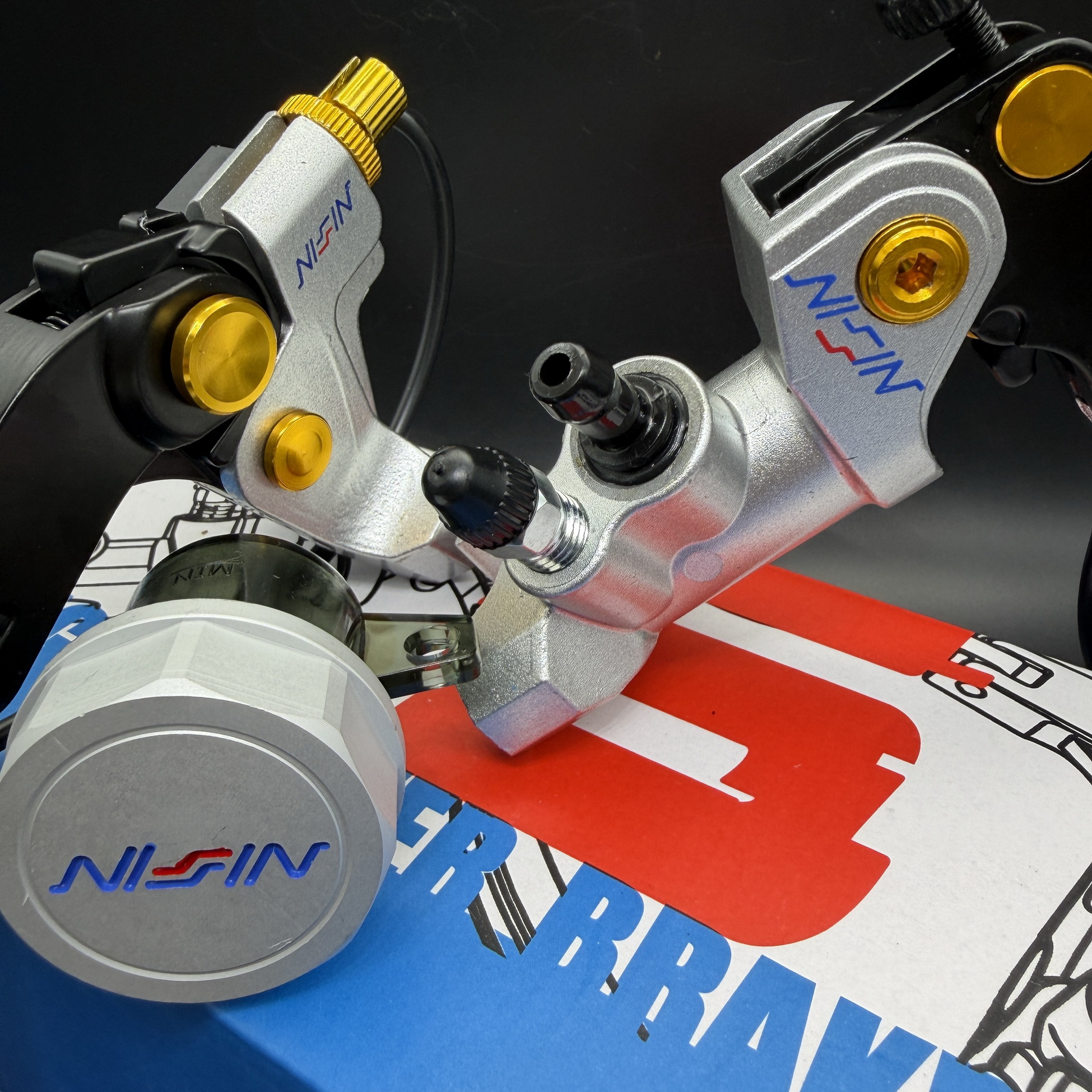 NISSIN BRAKE MASTER SET CNC with Side mirror holder(Thailand) | Shopee ...