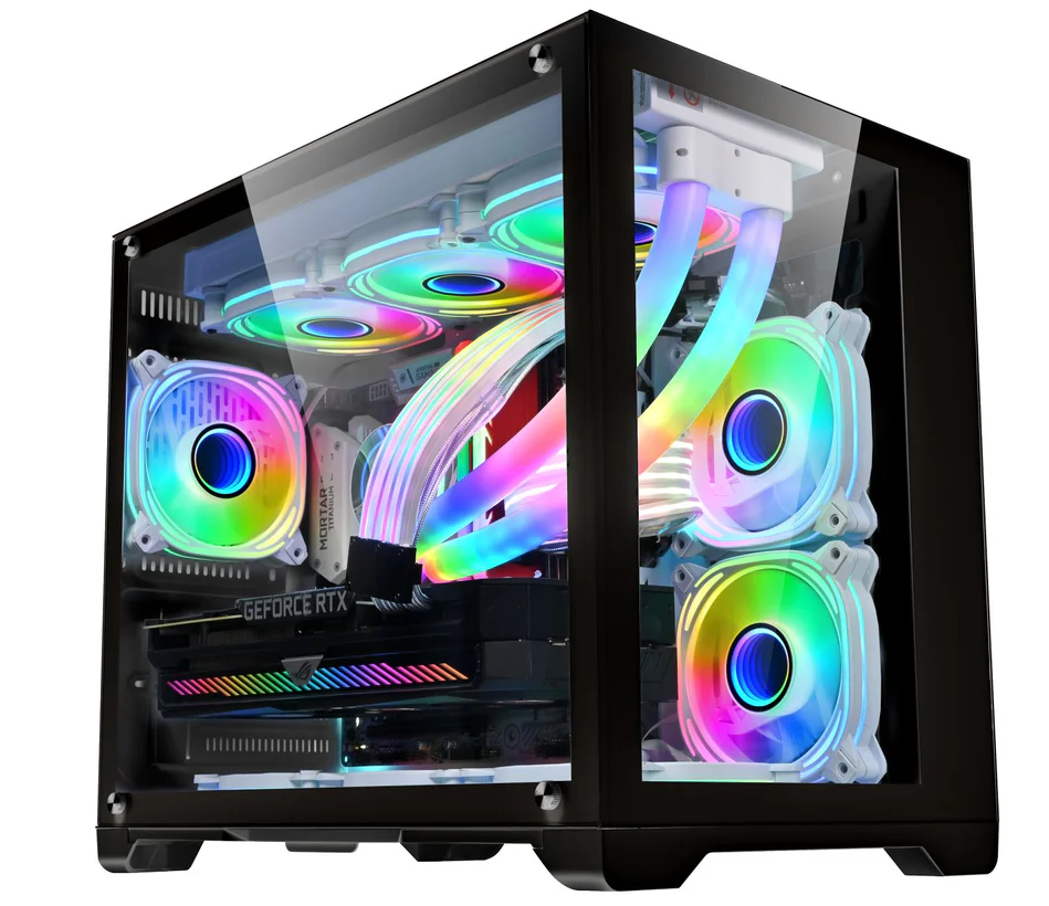 Keytech Robin Mini MATX Dual Chamber PC Case | Shopee Philippines