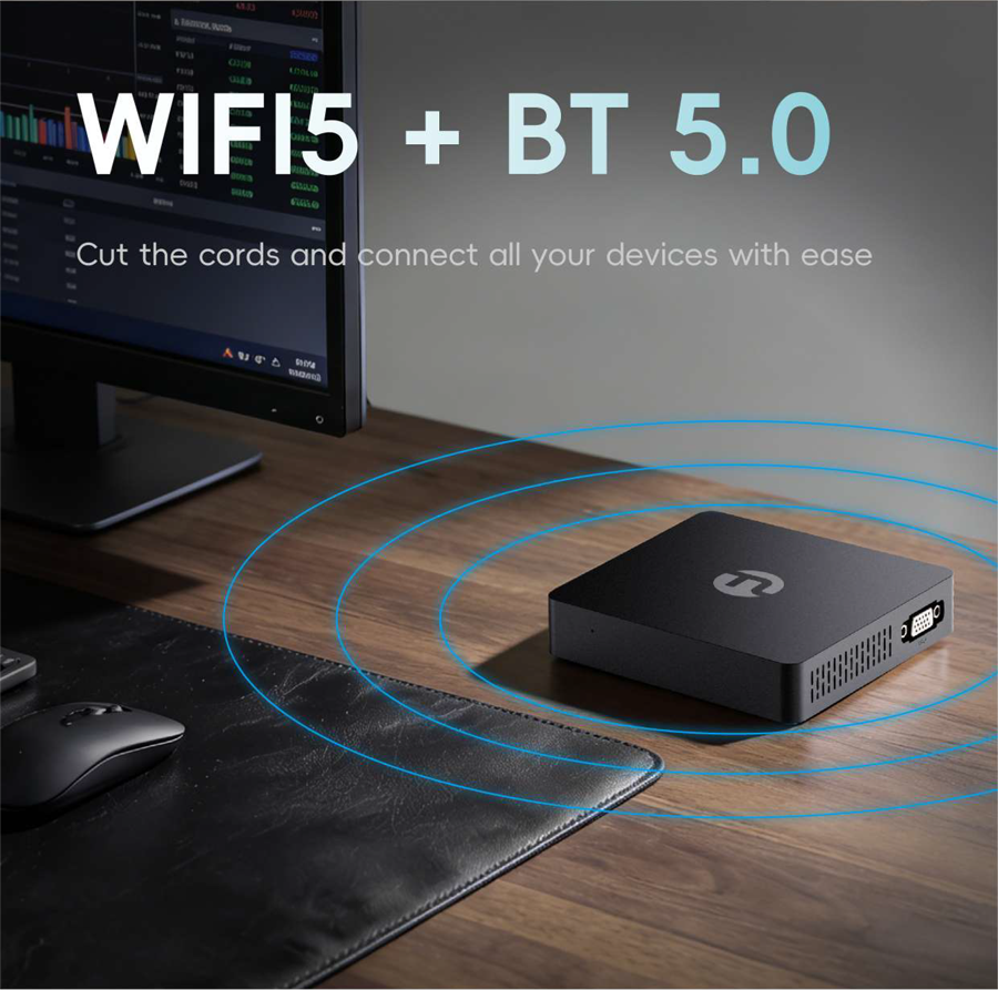 NINGMEI Mini PC Intel Pentium Gold 6500Y Processor 12GB RAM / 256GB SSD ...