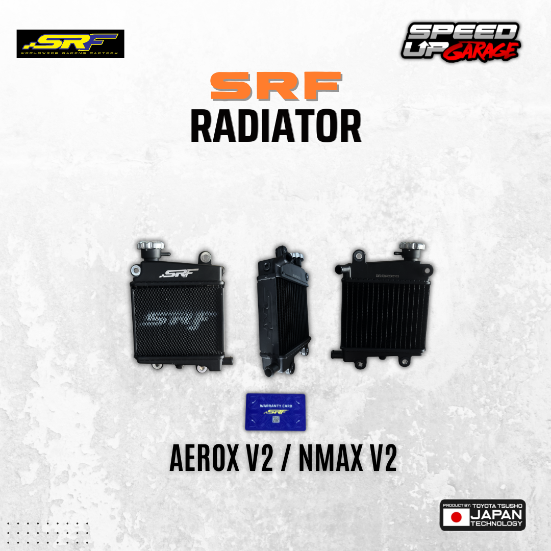 SRF (2 ROWS) PERFORMANCE RADIATOR FOR NMAX V2/AEROX V2 | Shopee Philippines
