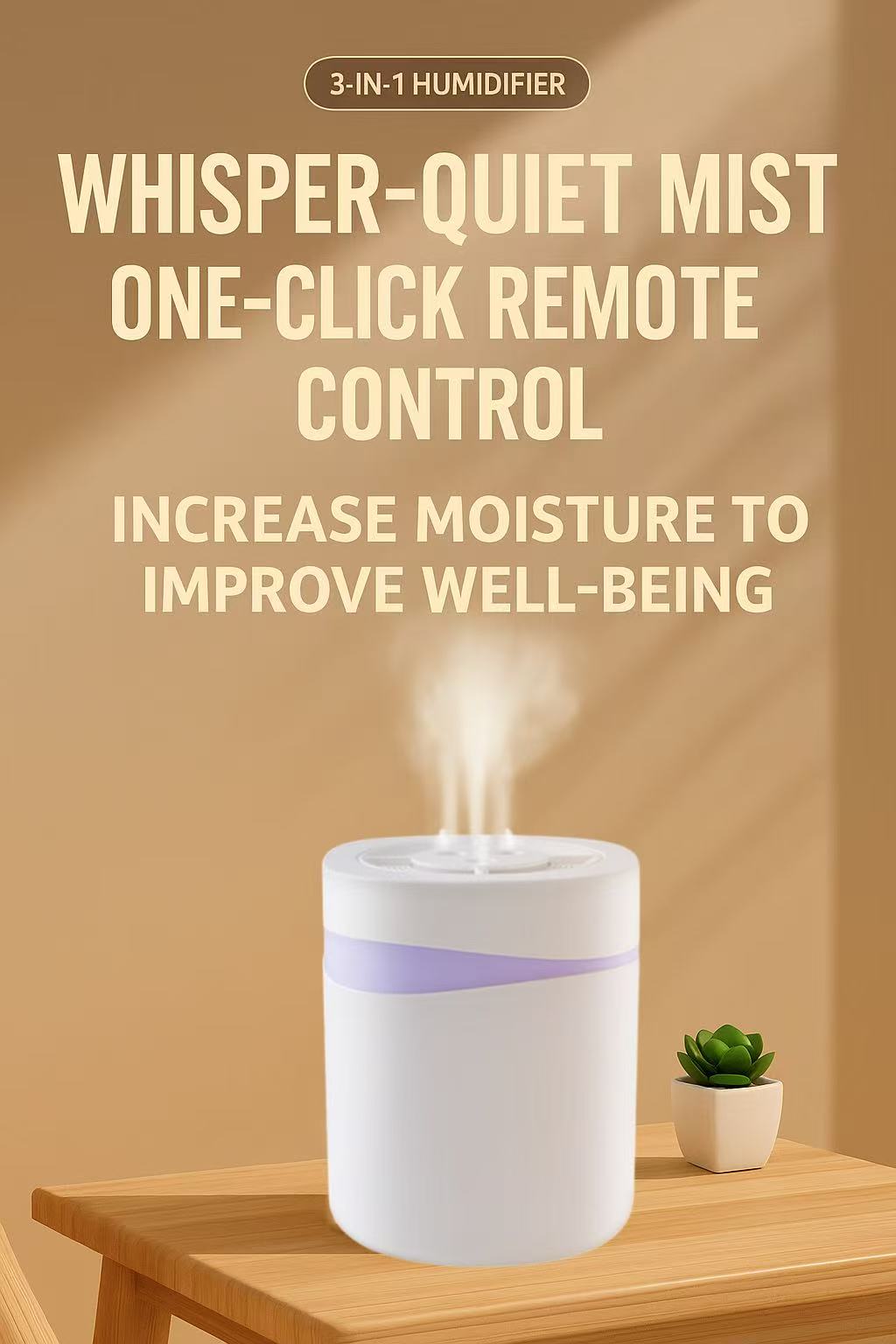 IMARFLEX 5L Large Capacity Air Humidifier Quiet Remote Control LED ...