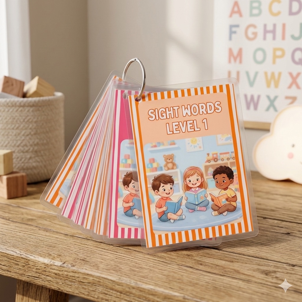 sight words level 1 to 5 educational laminated flash cards reading ...