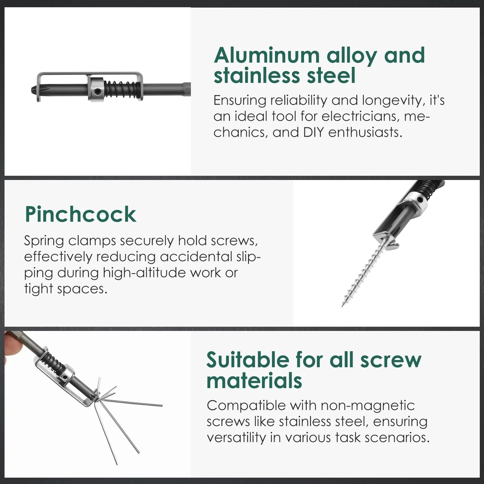 Spring-loaded Screw Holder Bit Anti-drop Screwdriver Bit Universal ...