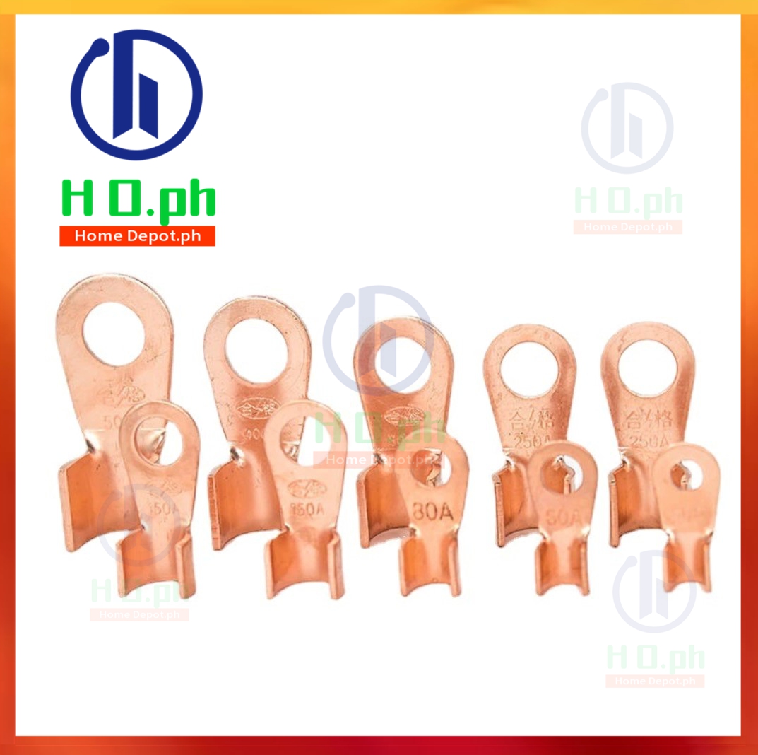 10pcs Battery Lugs Connector Knight Copper Terminal Ot Wire Connector ...
