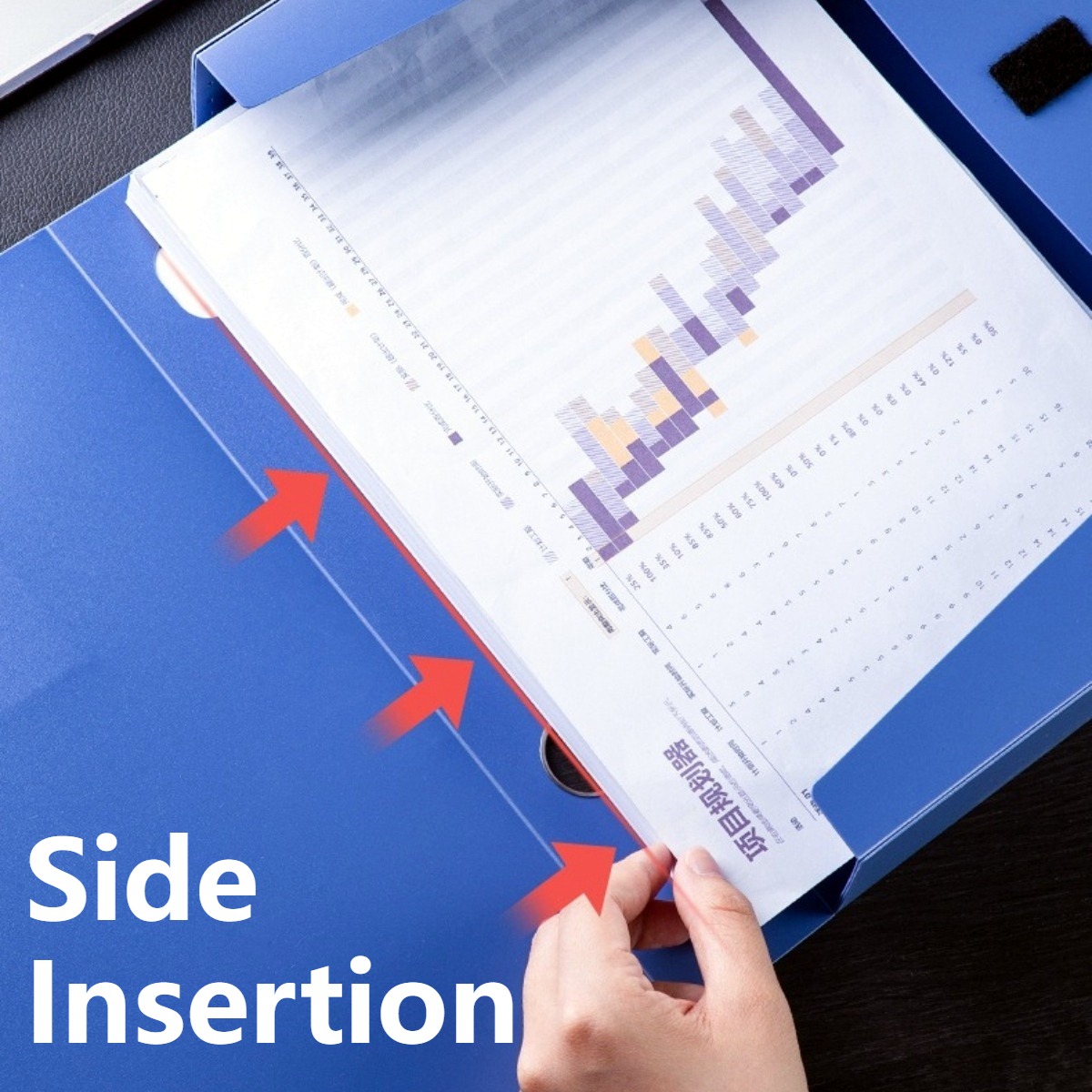A4/Long File Box Document Box File Case Bond Paper Organizer Storage ...