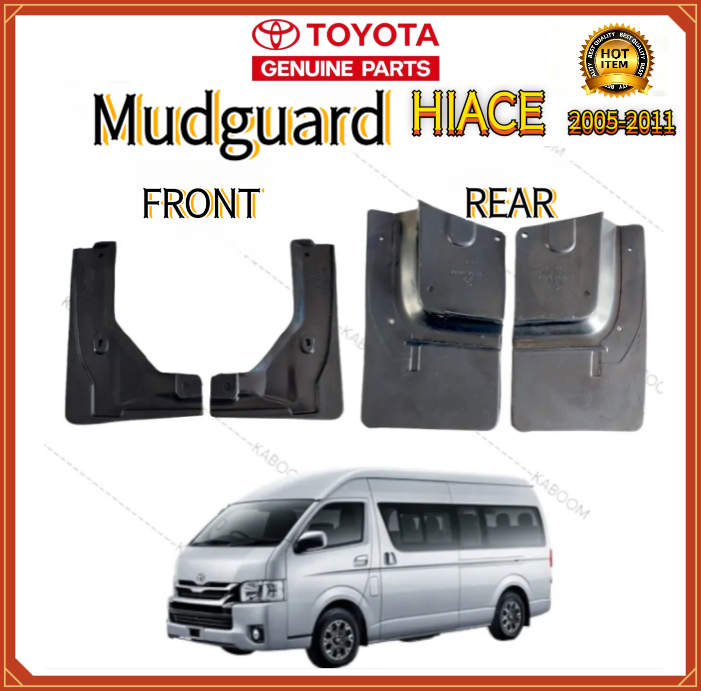Toyota Hiace GL Grandia Decontent 2008 - 2025 Mudguard Slim Type With ...