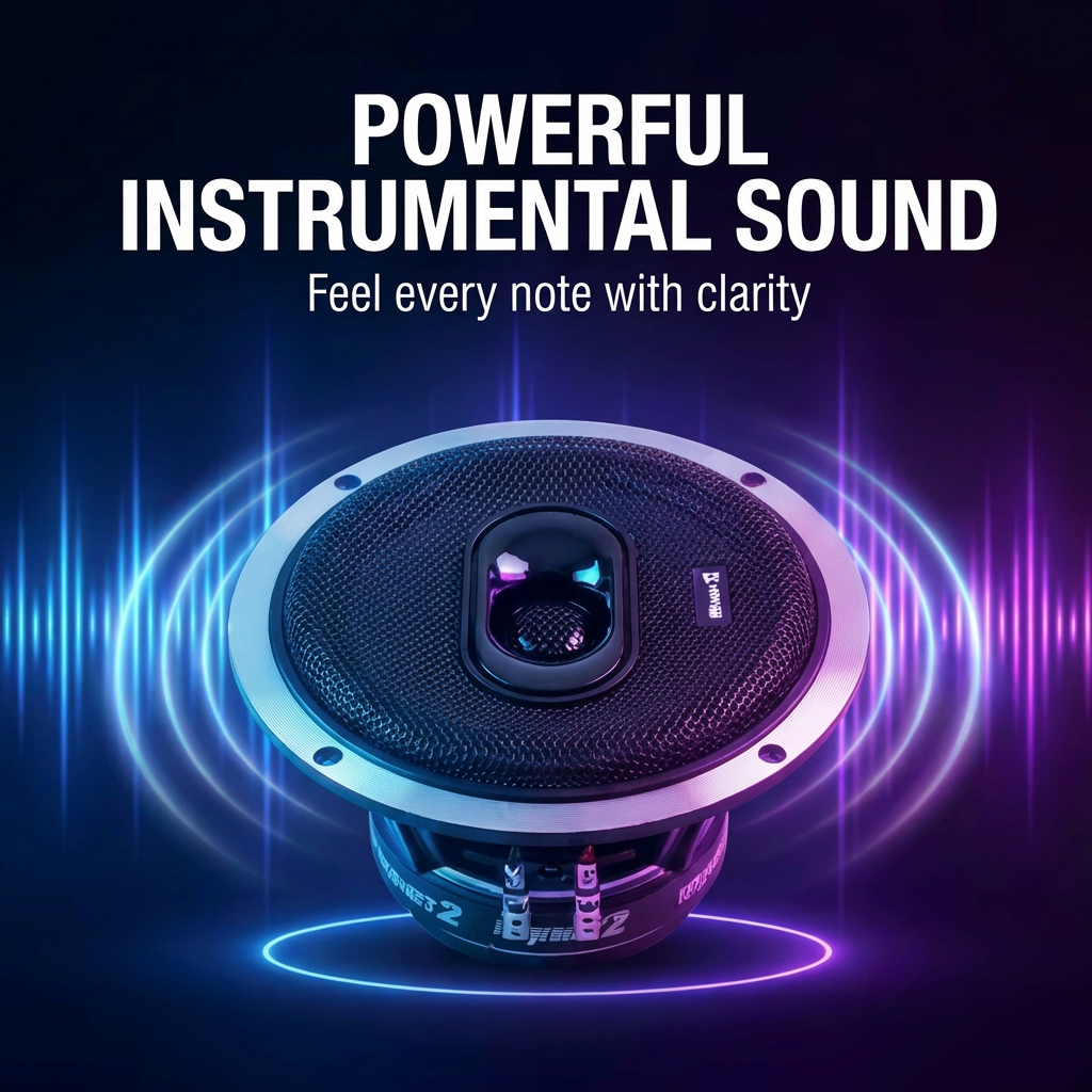 Impact2 MB.C830 2-Way Coaxial Midbass Compression Driver Car Speaker ...