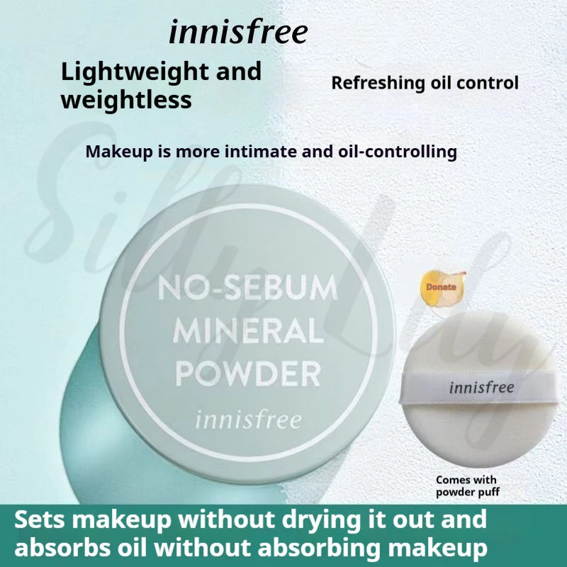 innisfree No-Sebum Mineral Powder 5g Control Oil Absorb Shine Mattify ...