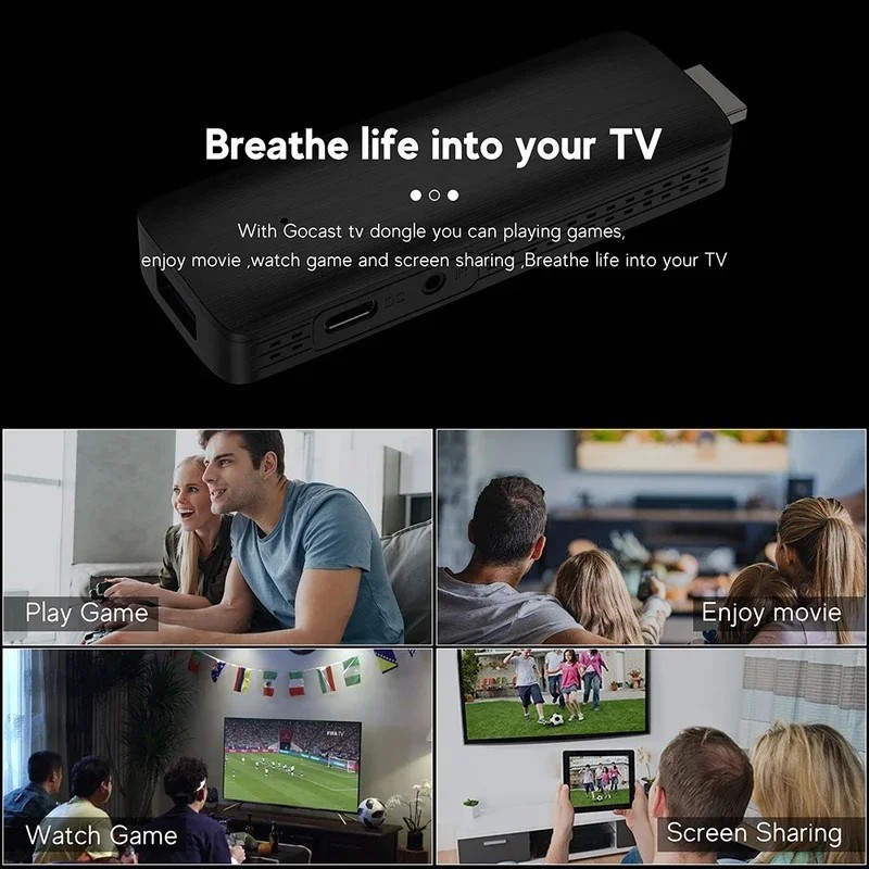 Mini TV Stick 4K Android TV Box Smart TV 8GB+128GB 2.4/5G WiFi 1080p TV ...