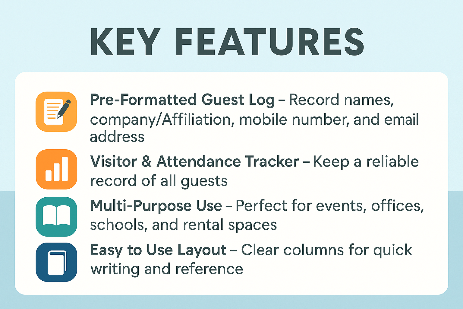 Guest Tracker Notebook – Record Visitor Details, Contact Info ...