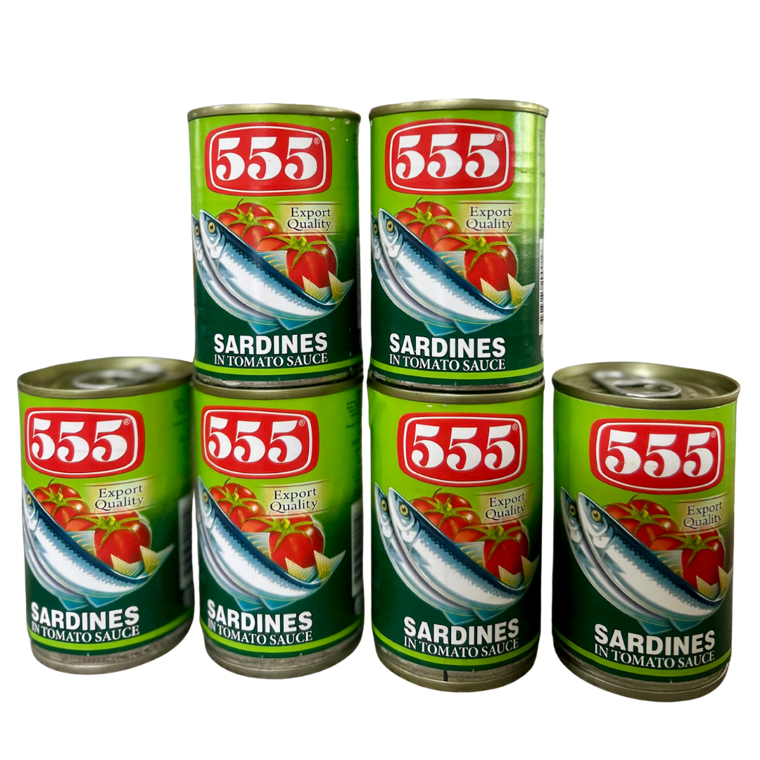 555 SARDINES in tomato sauce - 155g / 6X by Bazkets | Shopee Philippines