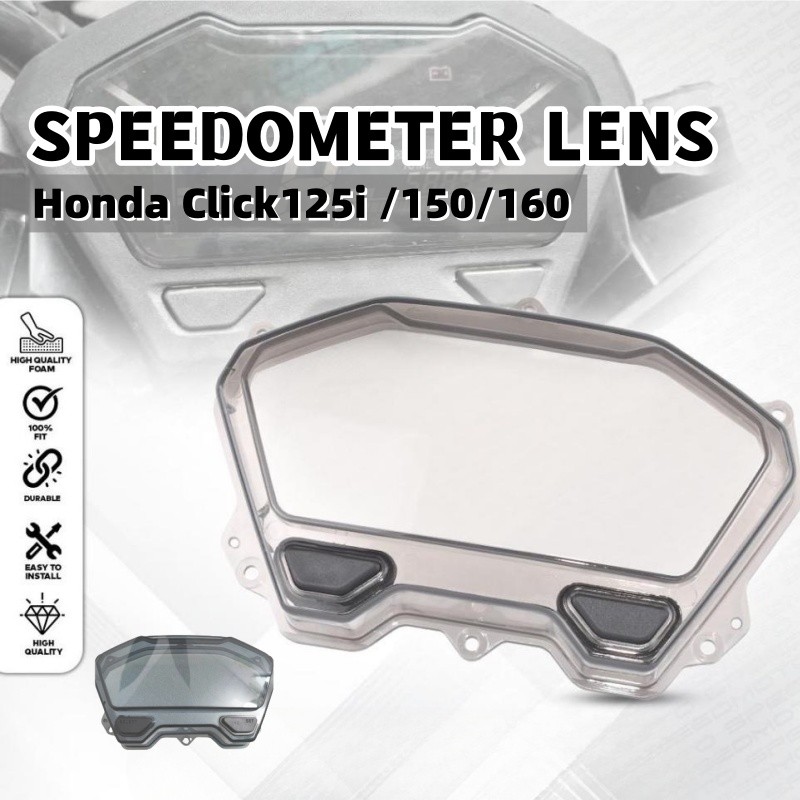 Honda CLICK 125i 150i V2 Speedometer Lens Smoke Gauge Panel Protector ...