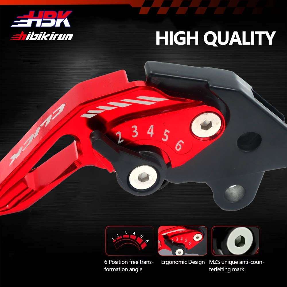 【COD】HBK CLICK V2 / CLICK V3 COMBI CNC ALLOY BRAKE LEVER SET FOR HONDA ...