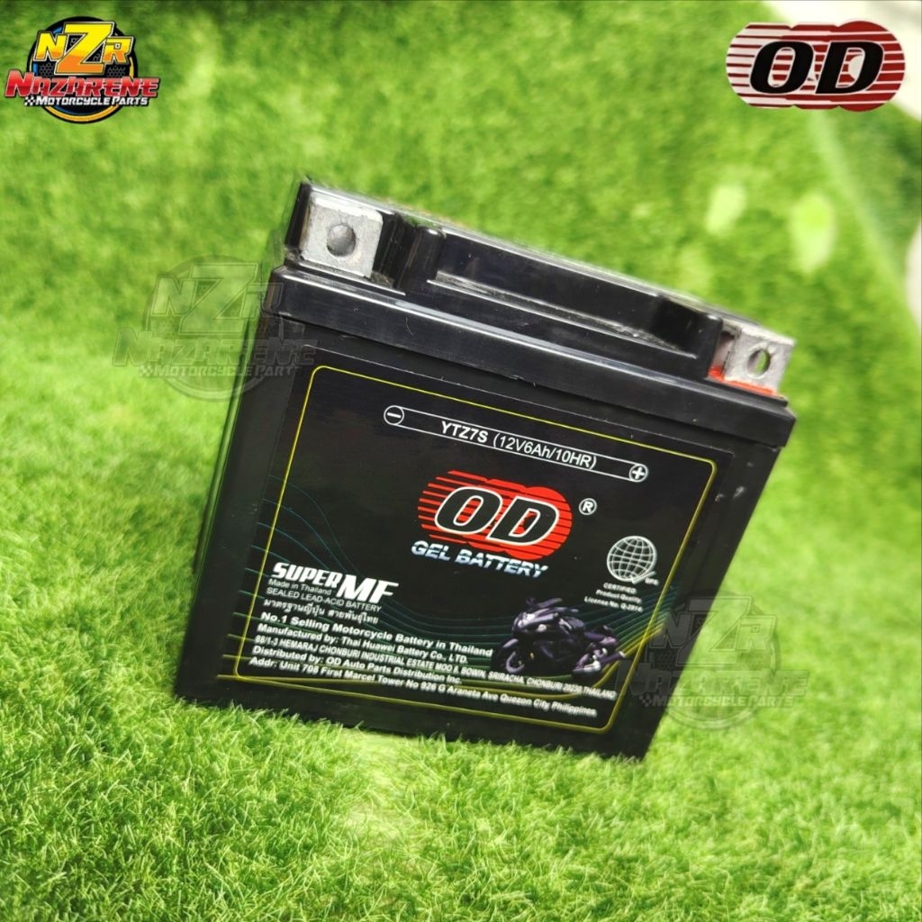 OD BATTERY YTZ7S FOR NMAX V2-ABS / HONDA CLICK 125 (OD GEL BATTERY ...