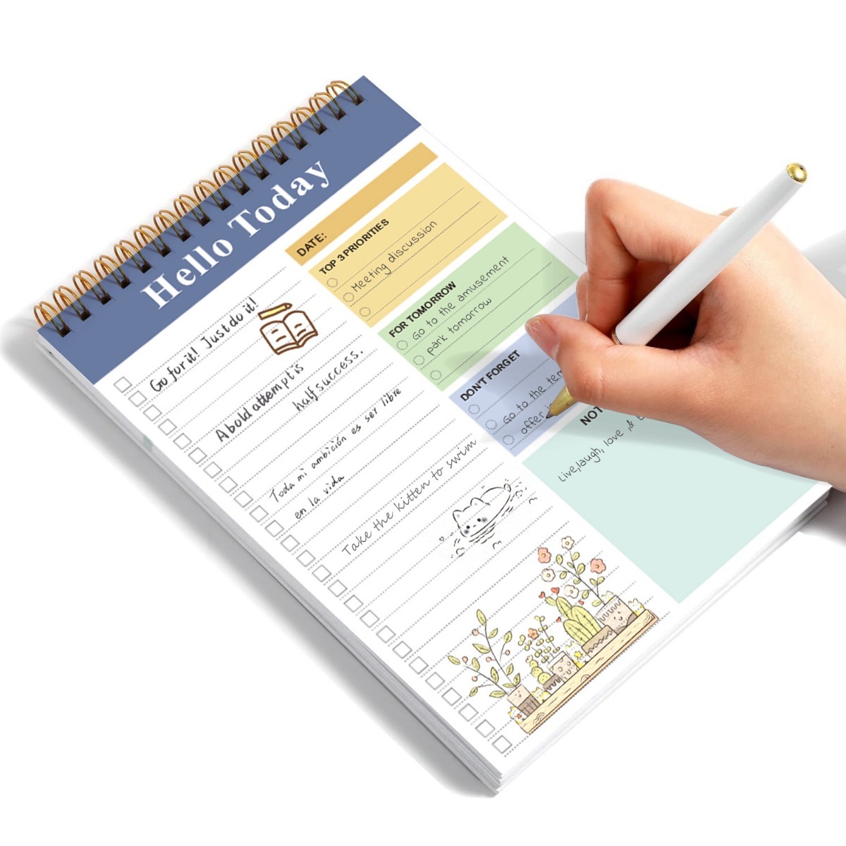 A5 Weekly Planner Notebook Flip-Up Notepad Life Record Notebook Work ...