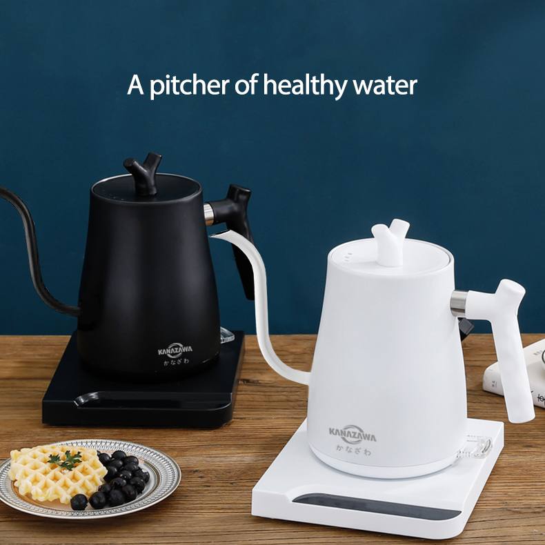KANAZAWA 1L For Drip Coffee Pot Gooseneck Tea Kettle Electric Coffee ...