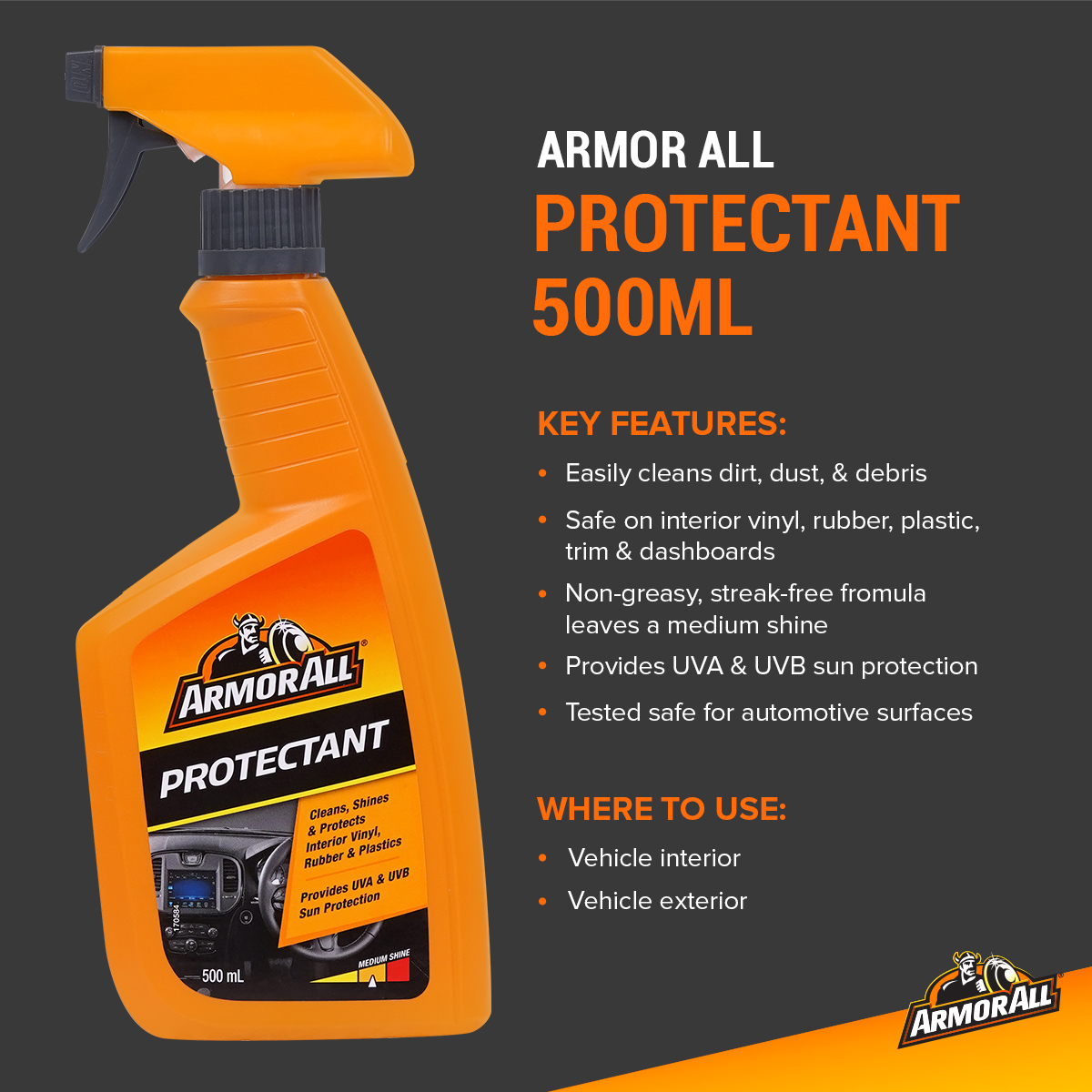 Armor All Protectant 500ml. | Shopee Philippines