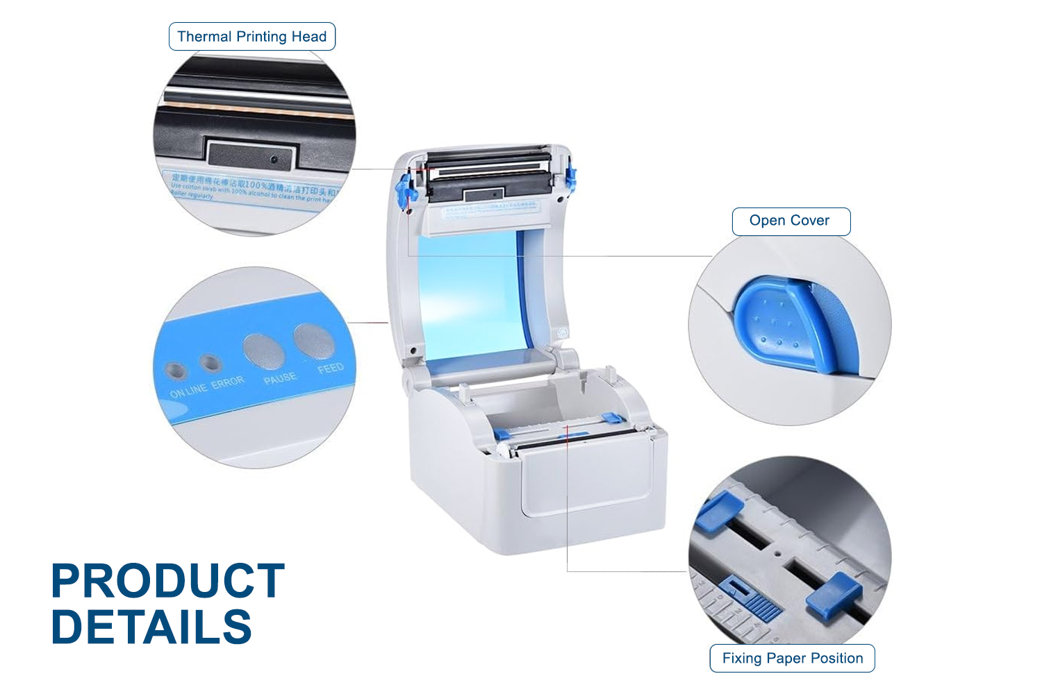GP1324D Thermal Waybill Printer A6 GPRINTER Label Printer Waybill ...