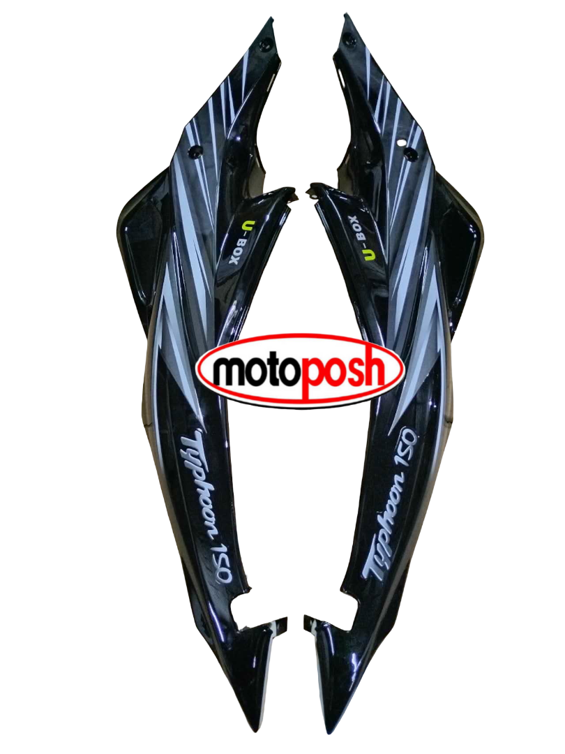 Full Set Cover (Fairings) for Motoposh Typhoon 150 Black | Shopee ...