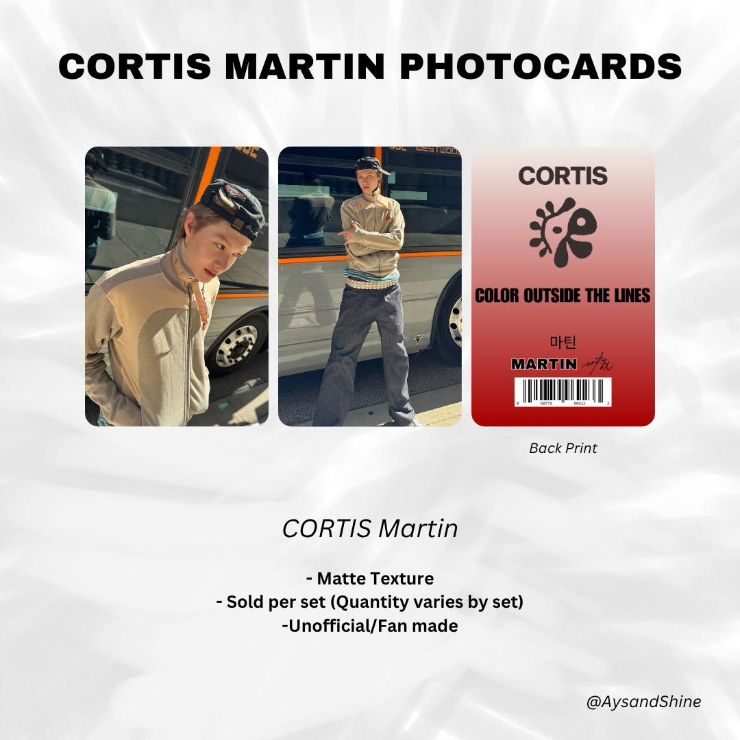 [CORTIS] MARTIN Color Outside the Lines Photocards (James, Juhoon ...