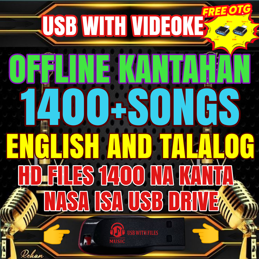 VIDEOKE KANTAHAN USB DRIVE WITH 5000 FILES OFFLINE VIDEO KARAOKE SONGS ...