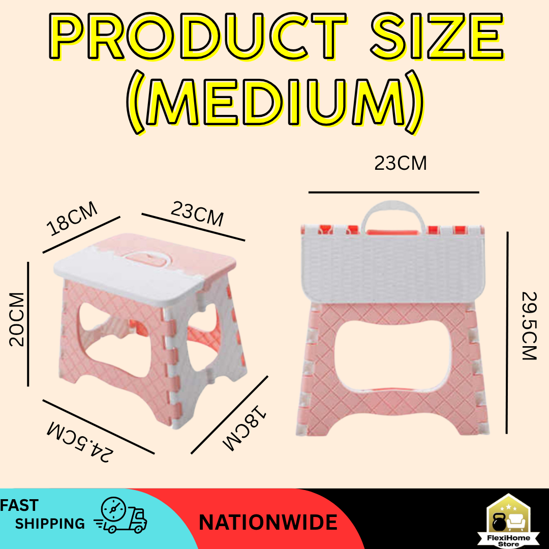Portable Folding Step Stool – For Adults & Kids | Kiddie Stool Seat ...