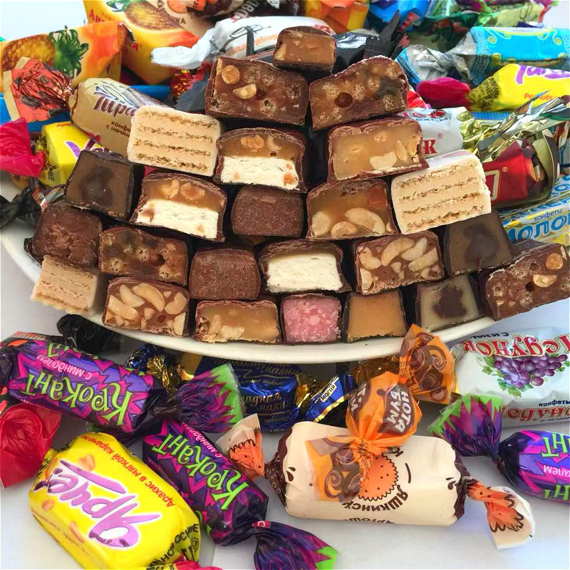 Russian Chocolate Mixed Fructose Candy 500g - CHOCOLATE CANDY NA MAY ...